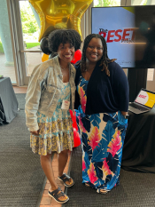 Tammy Clegg and Charlotte Avery at the Spring 2023 RESET Scholars induction ceremony. 