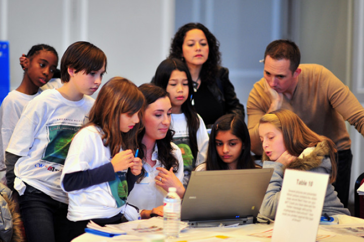 photo of Girls Learning About Cybersecurity at "Cool Careers in Cyber Security for Girls Workshop"