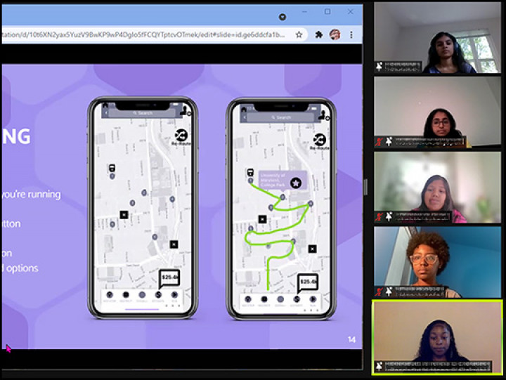 Descriptive image for Undergrads Explore Tech Careers by Building Apps to Solve Transportation Challenges
