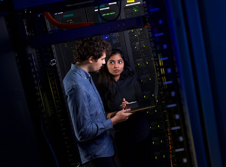 Descriptive image for New Computing Cluster Scales Up Infrastructure for Undergrads