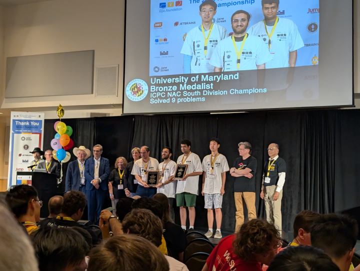Descriptive image for UMD Computer Science Team Medals at ICPC North America Championship for Third Consecutive Year