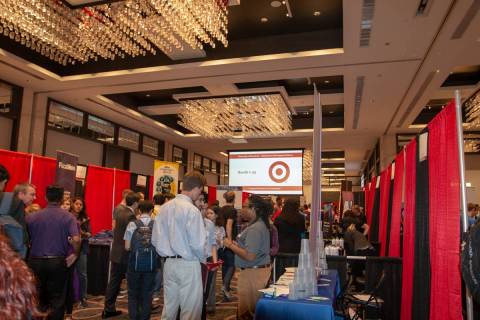 photo of career fair exhibitor floor
