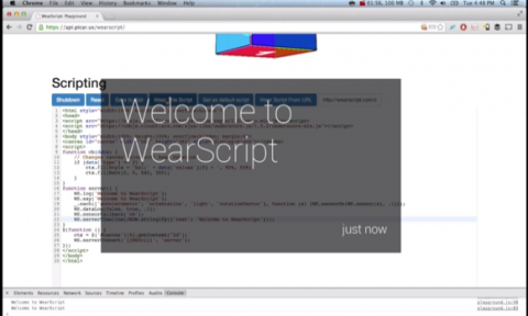 screenshot of WearScript app (14853)