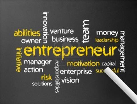 entrepreneur wordmap with various business terms (14851)