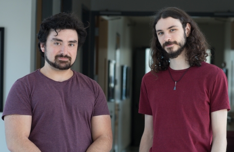 PhD students Matthew Evanusa and Greg Davis  (18908)