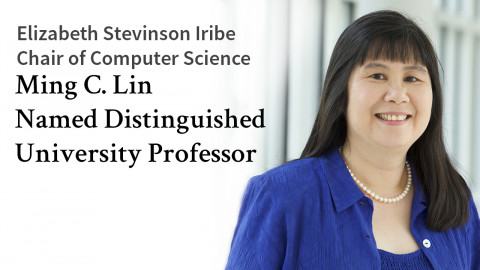 photo of Elizabeth Stevinson Iribe Chair of Computer Science Ming C. Lin