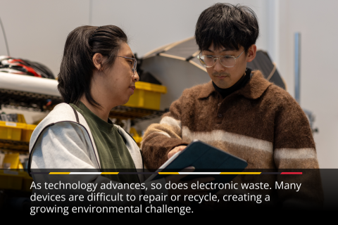As technology advances, so does electronic waste. Many devices are difficult to repair or recycle, creating a growing environmental challenge.