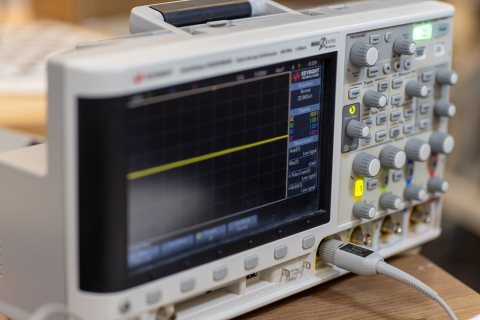 closeup of lab equipment