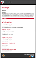 Image depicting a screenshot of a page template