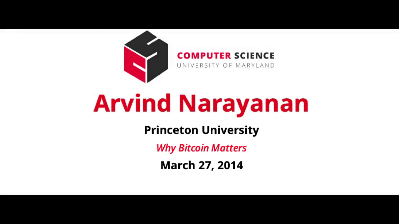 Why Bitcoin matters (to computer scientists) | UMD Department of Computer  Science