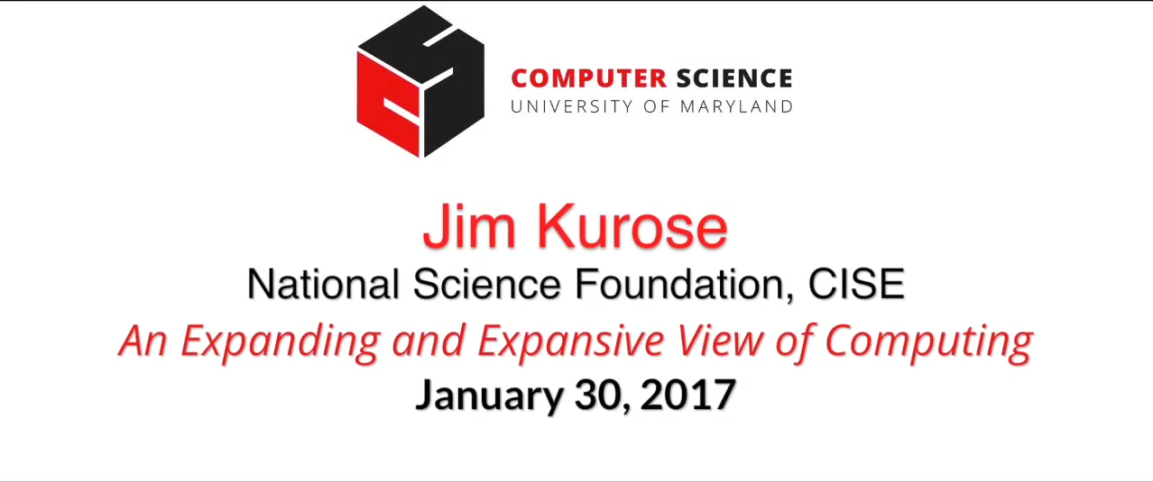 Video title card for 2017 Colloquium Kurose