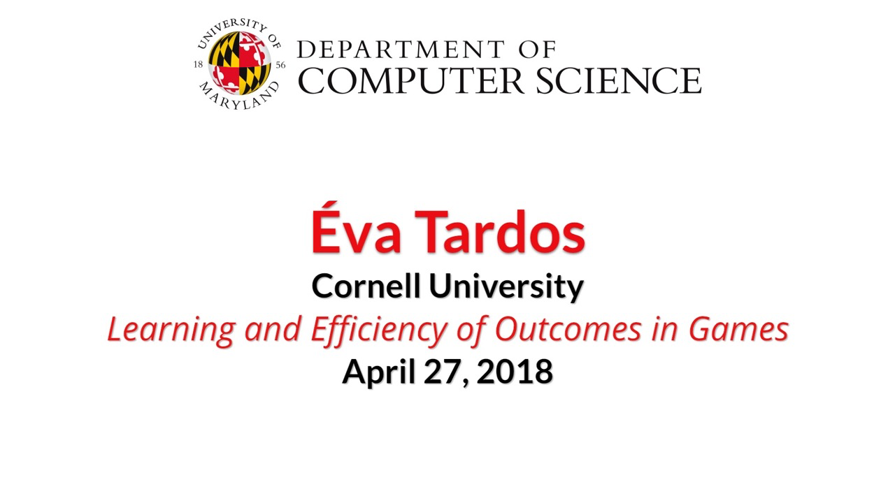 Video title card for 2018 Colloquium Tardos