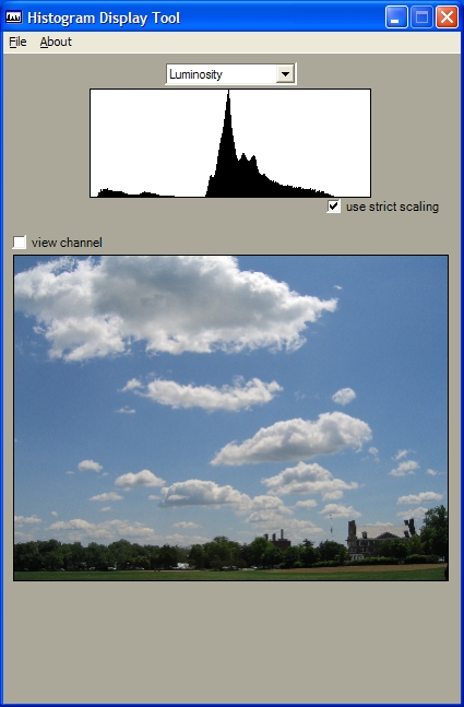 Histogram Display Tool - Version 1