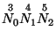 $\stackrel{3}{N_{0}} \stackrel{4}{N_{1}} \stackrel{5}{N_{2}}$