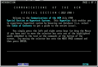 Communications of the acm terminal