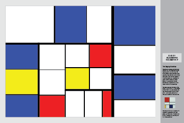 Mondrian-inspired design as part of the Treemap Art Project