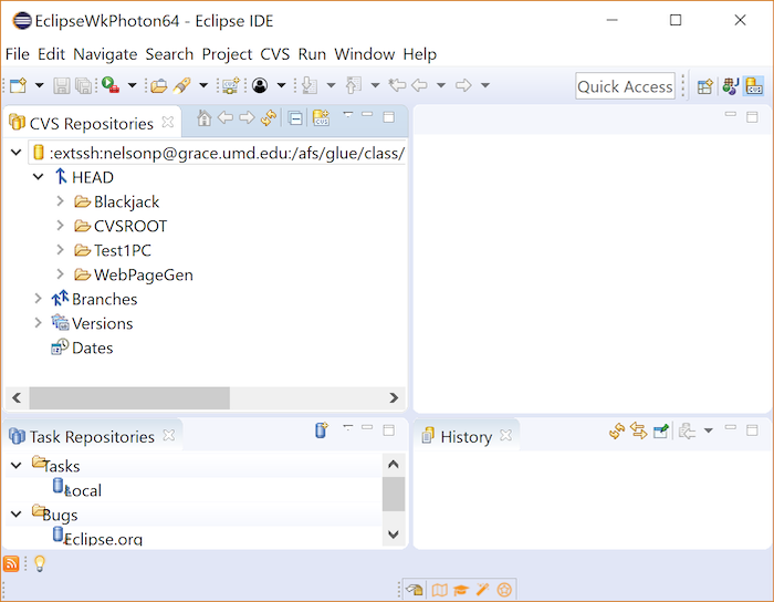 Projects available on the CVS Repository